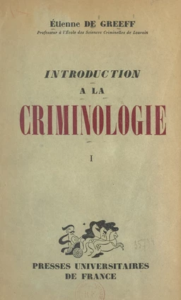 Introduction à la criminologie (1)