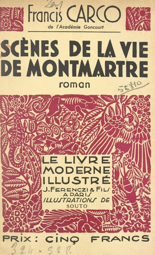 Scènes de la vie de Montmartre - Francis Carco - FeniXX réédition numérique