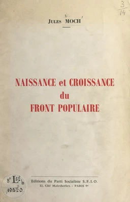 Naissance et croissance du Front populaire