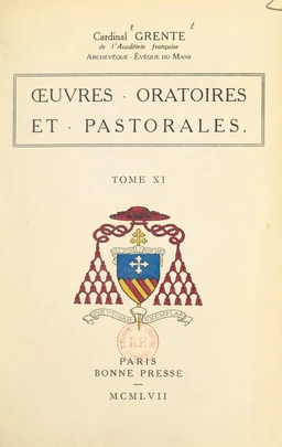 Œuvres oratoires et pastorales (11)