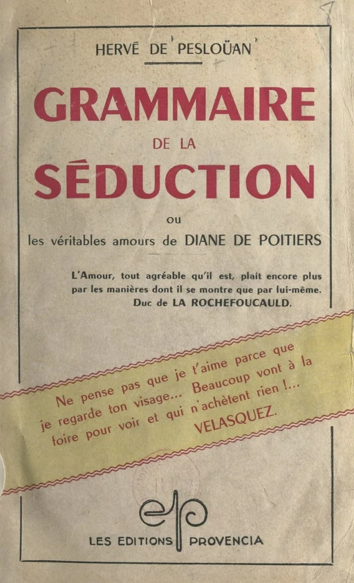 Grammaire de la séduction - Hervé de Peslouan - FeniXX réédition numérique