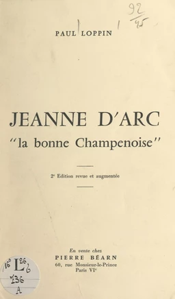 Jeanne d'Arc, la bonne Champenoise