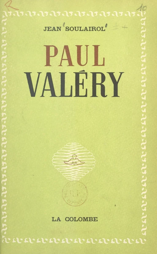 Paul Valéry - Jean Soulairol - FeniXX réédition numérique