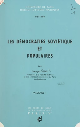 Les démocraties soviétique et populaires (1)