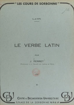 Le verbe latin