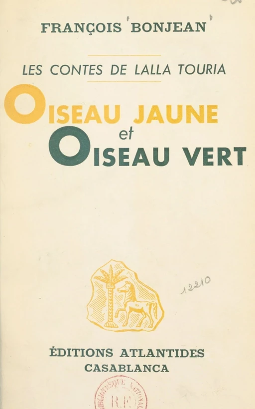 Oiseau jaune et oiseau vert - François Bonjean - FeniXX réédition numérique