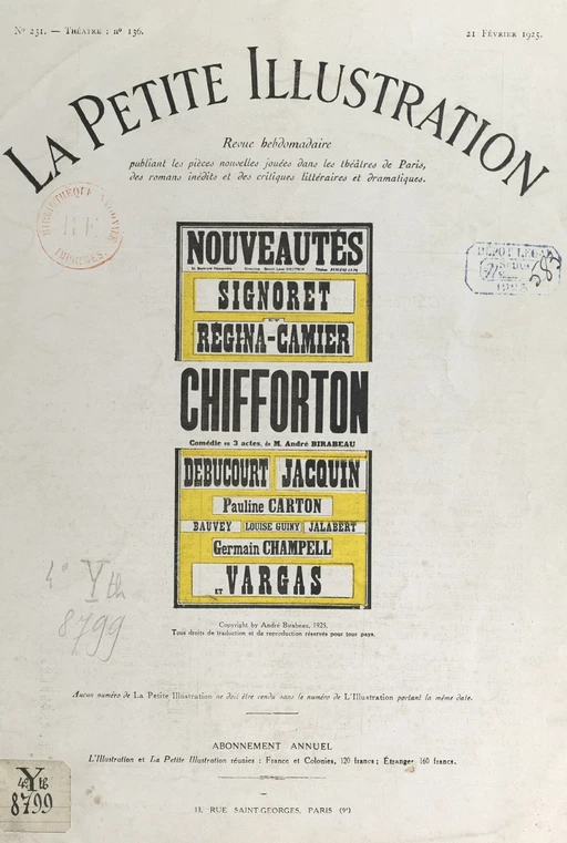 Chifforton - André Birabeau - FeniXX réédition numérique