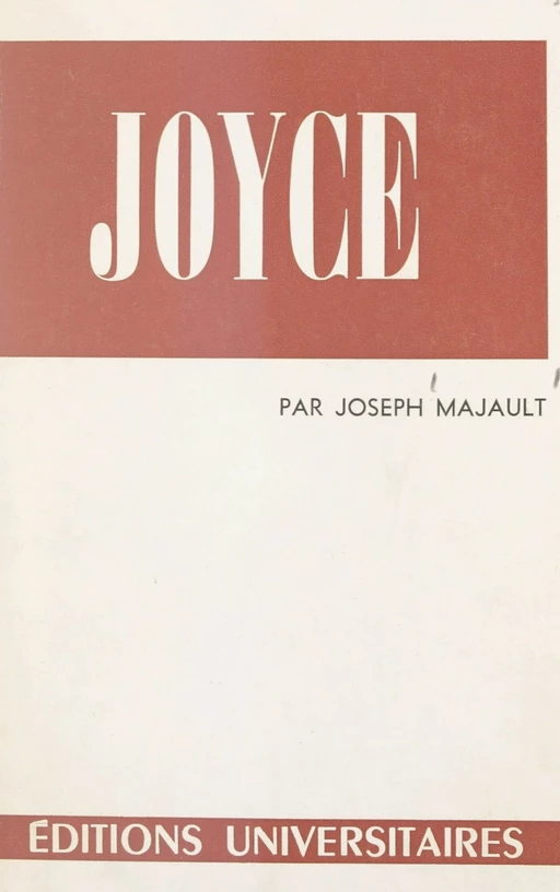 James Joyce - Joseph Majault - FeniXX réédition numérique