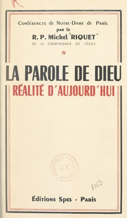 La parole de Dieu, réalité d'aujourd'hui