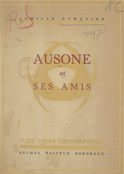 Ausone et ses amis - Camille Aymonier - FeniXX réédition numérique