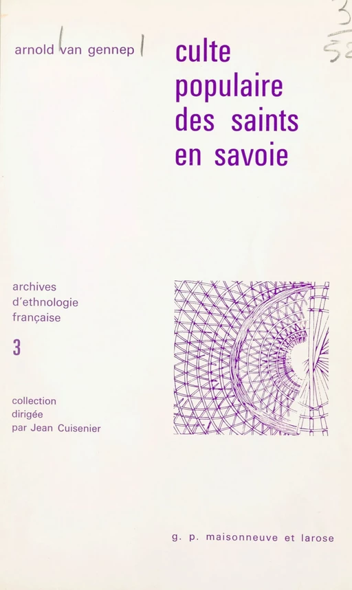 Culte populaire des saints en Savoie - Arnold Van Gennep - FeniXX réédition numérique