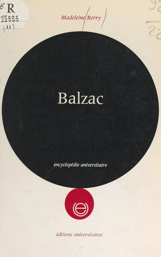 Balzac - Madeleine Berry - FeniXX réédition numérique