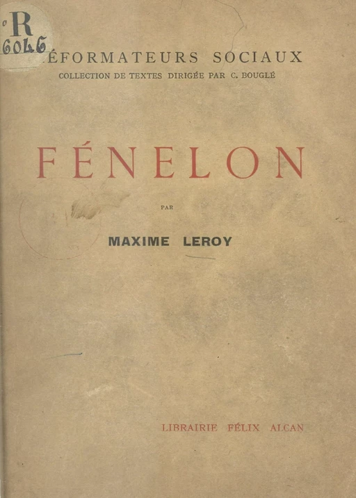 Fénelon - Maxime Leroy - FeniXX réédition numérique