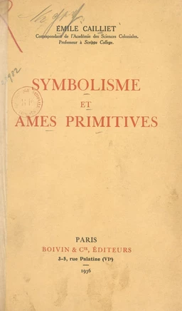 Symbolisme et âmes primitives