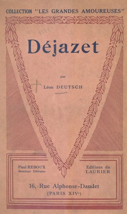 Déjazet - Léon Deutsch - FeniXX réédition numérique