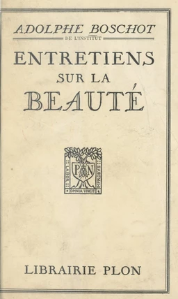 Entretiens sur la beauté