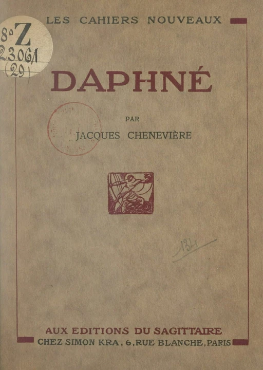 Daphné - Jacques Chenevière - FeniXX réédition numérique