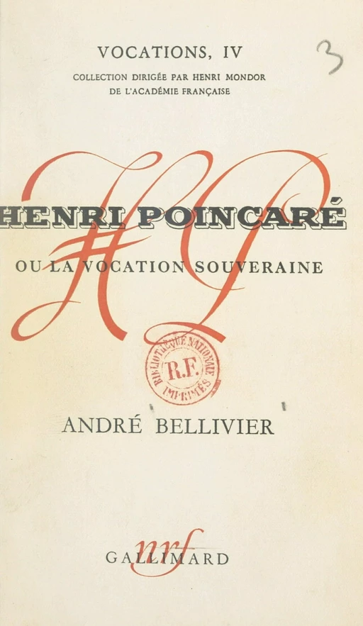 Henri Poincaré - André Bellivier - FeniXX réédition numérique