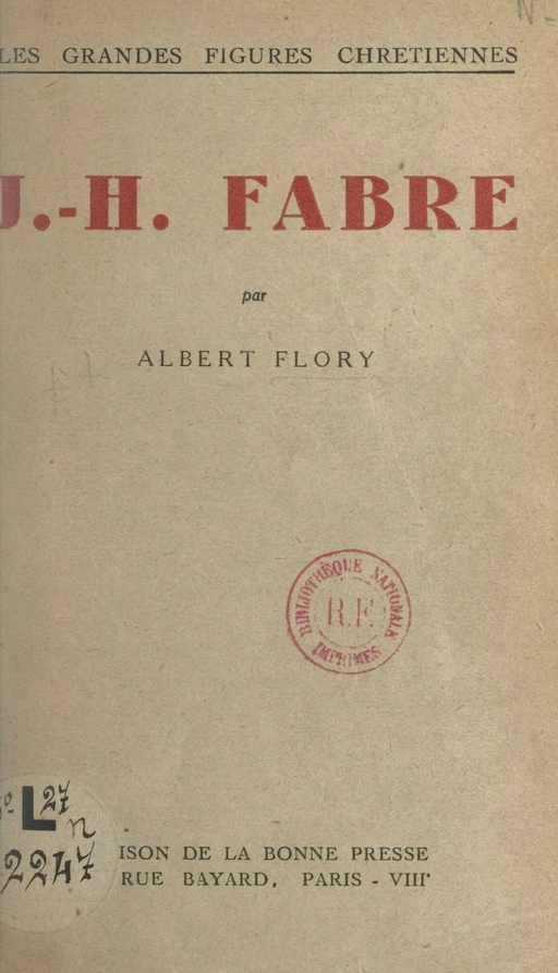 J.-H. Fabre - Albert Flory - FeniXX réédition numérique