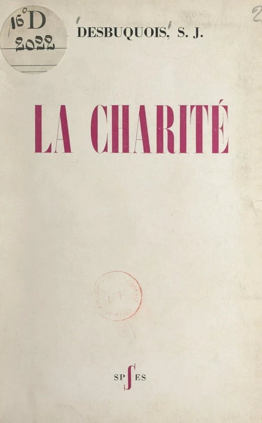 La charité - Gustave Desbuquois - FeniXX réédition numérique