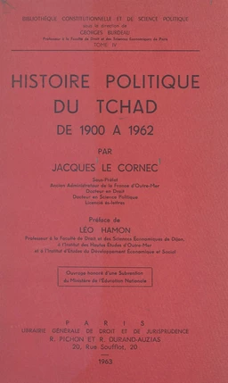 Histoire politique du Tchad, de 1900 à 1962