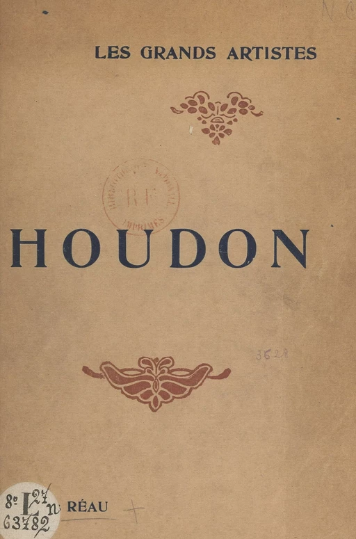 Houdon - Louis Réau - FeniXX réédition numérique