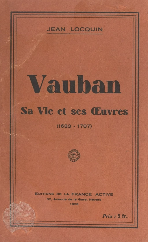 Vauban - Jean Locquin - FeniXX réédition numérique