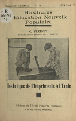 Technique de l'imprimerie à l'école