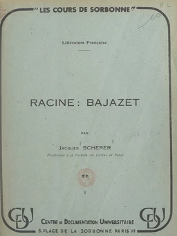 Racine : Bajazet