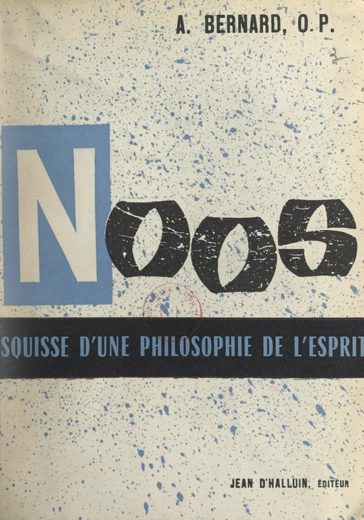 Noos - Augustin Bernard - FeniXX réédition numérique