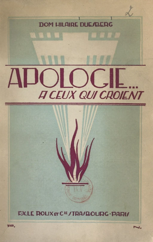 Apologie... - Hilaire Duesberg - FeniXX réédition numérique