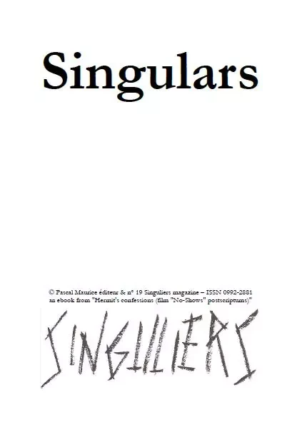 Singulars - Frère Ermite, Paul Melchior - Pascal Maurice éditeur