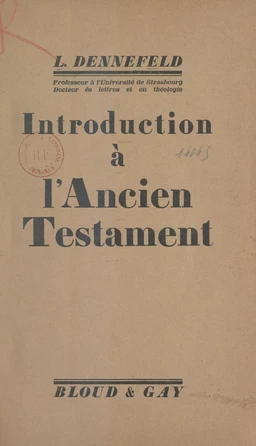 Introduction à l'Ancien Testament