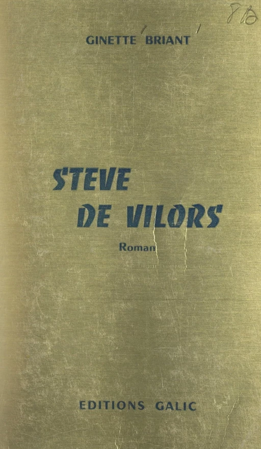 Stève de Vilors - Ginette Briant - FeniXX réédition numérique