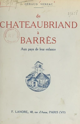 De Chateaubriand à Barrès