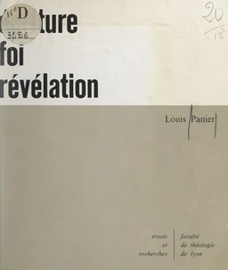 Écriture, foi, Révélation