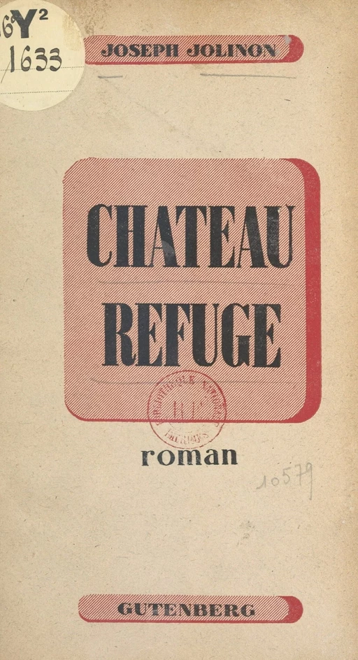 Château refuge - Joseph Jolinon - FeniXX réédition numérique