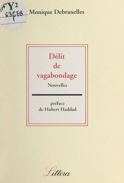 Délit de vagabondage - Monique Debruxelles - FeniXX réédition numérique