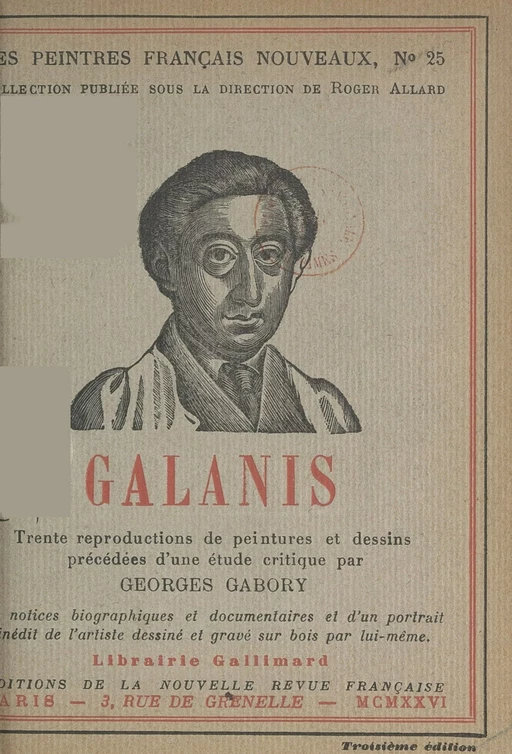 Galanis - Georges Gabory - FeniXX réédition numérique