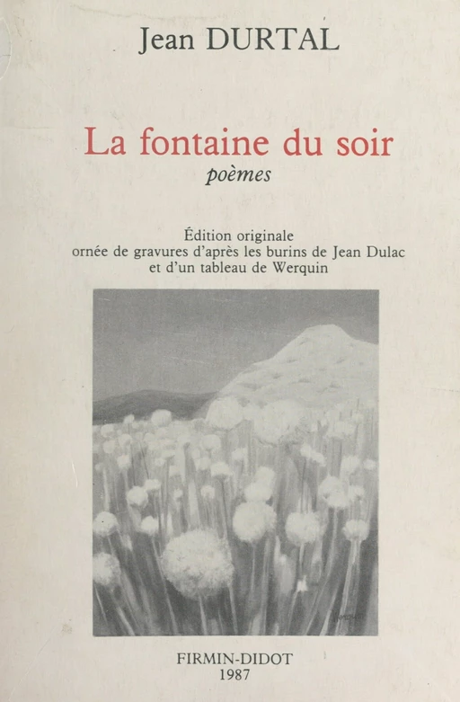 La fontaine du soir - Jean Durtal - FeniXX réédition numérique