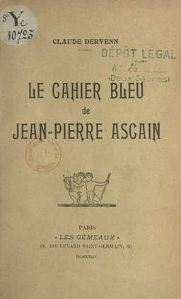 Le cahier bleu de Jean-Pierre Ascain