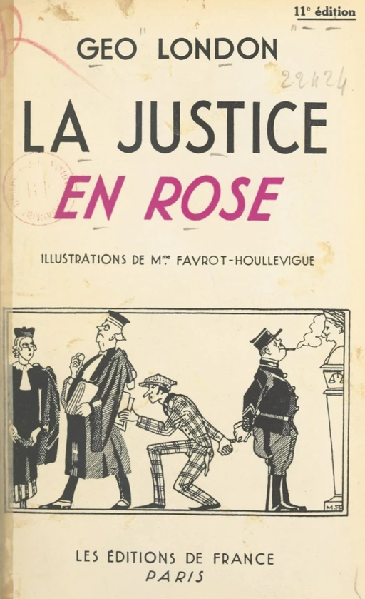 La justice en rose - Géo London - FeniXX réédition numérique