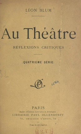 Au théâtre