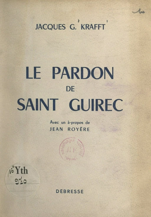 Le Pardon de Saint Guirec - Jacques G. Krafft - FeniXX réédition numérique