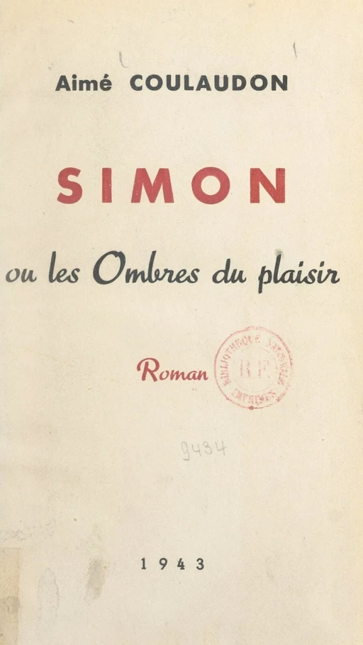 Simon - Aimé Coulaudon - FeniXX réédition numérique