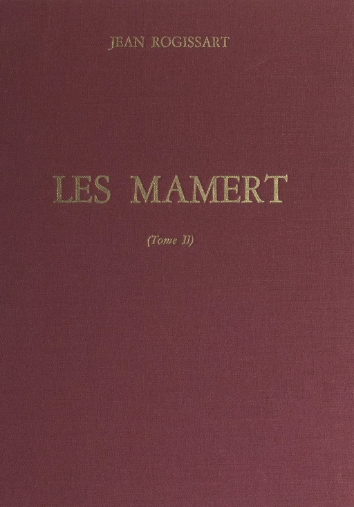 Les Mamert (2) - Jean Rogissart - FeniXX réédition numérique