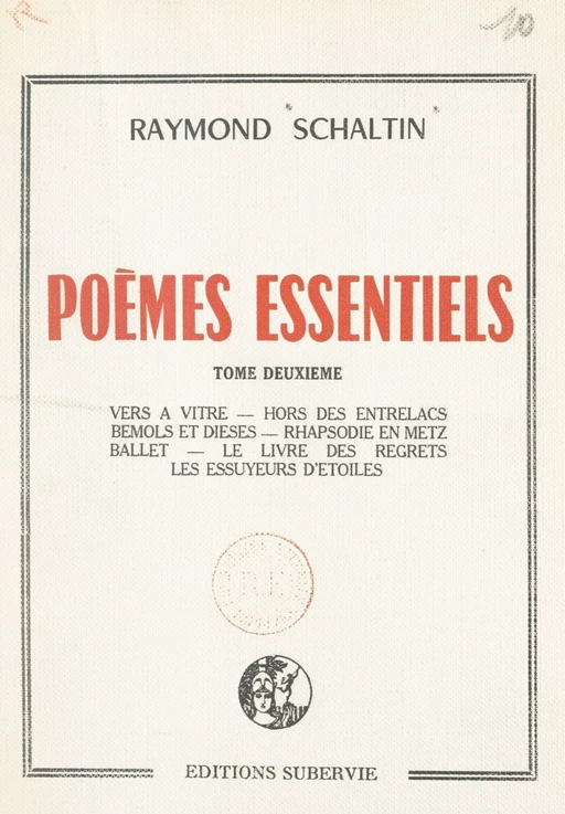 Poèmes essentiels (2) - Raymond Schaltin - FeniXX réédition numérique