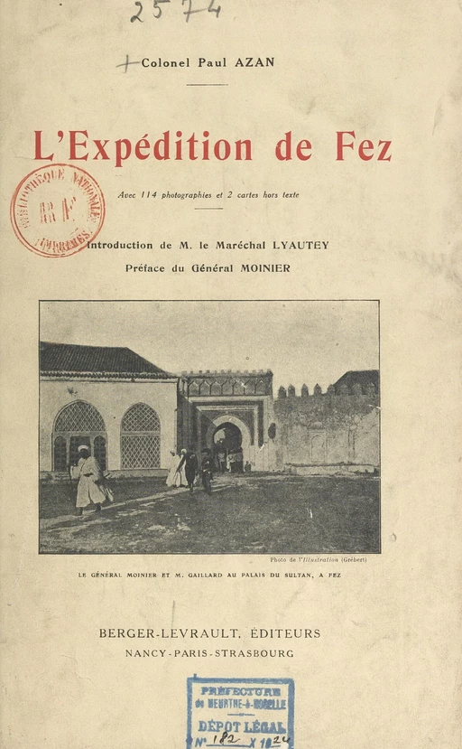 L'expédition de Fez - Paul Azan - FeniXX réédition numérique