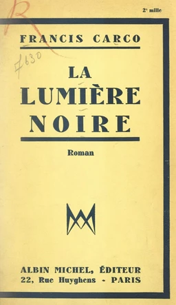 La lumière noire