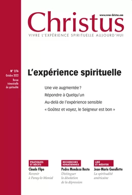 Revue Christus : L’expérience spirituelle